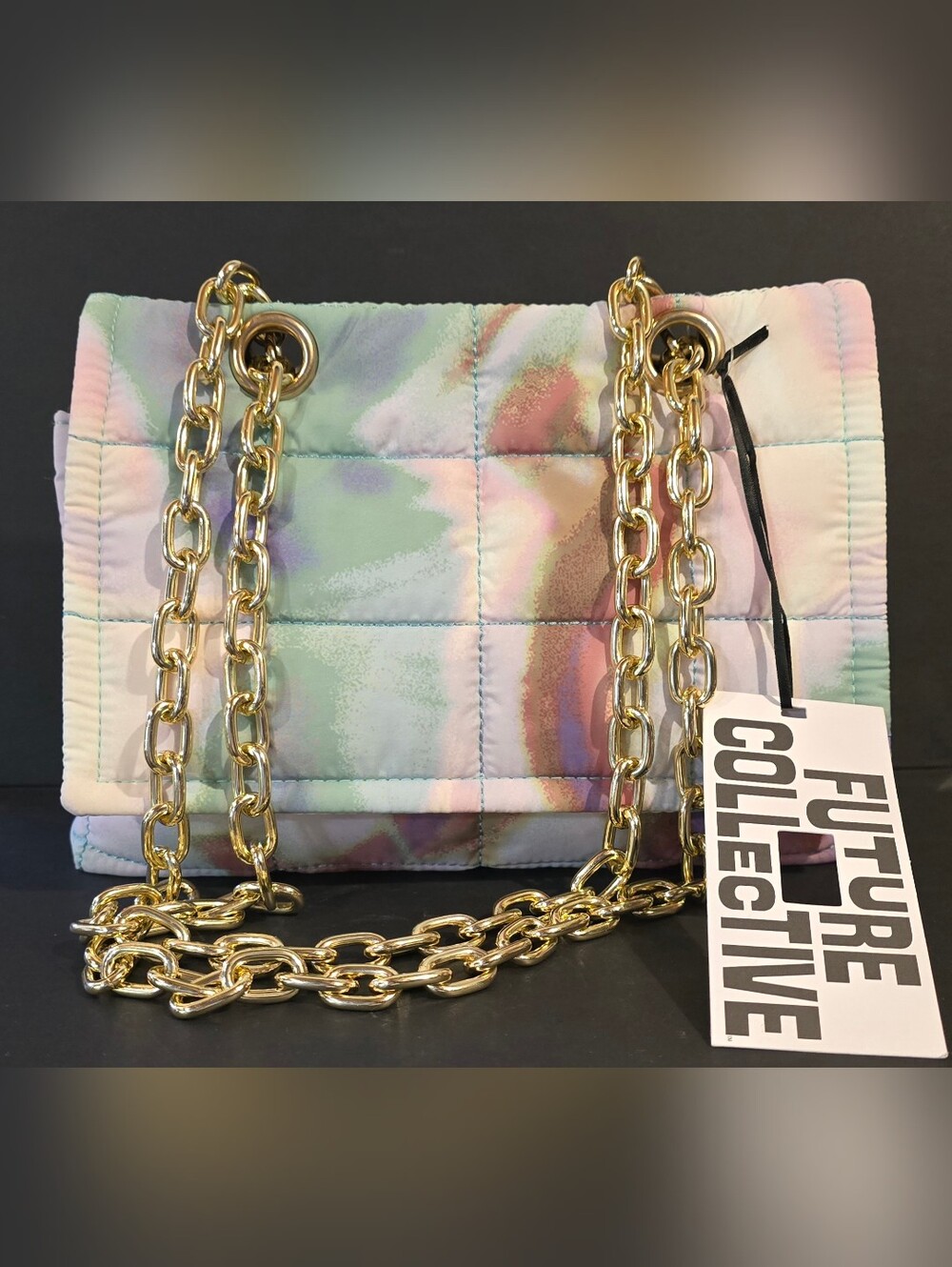 Future Collective Gabriella Karefa-Johnson Pastel Quilted Shoulder Bag NWT